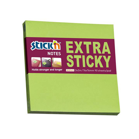 Notes samoprzylepny 76x76 (90k.) Extra Sticky zielony neon